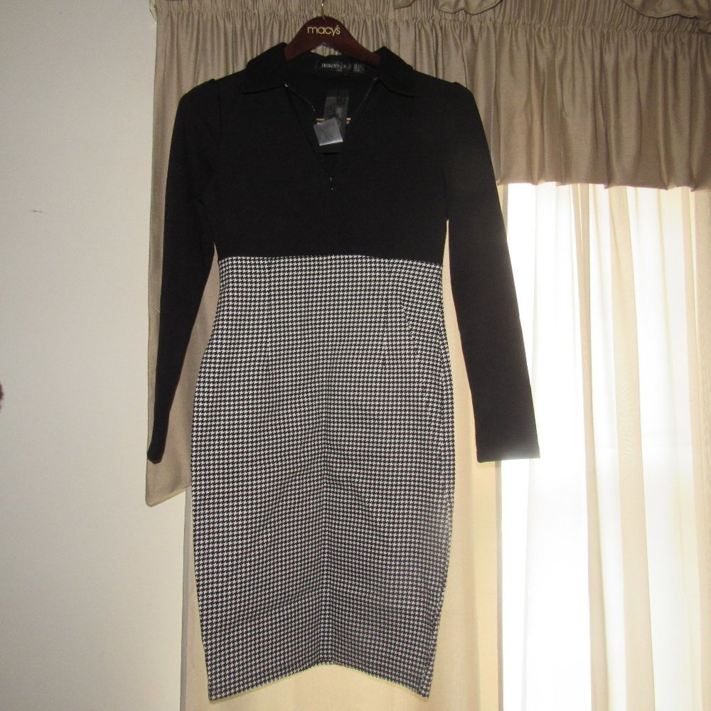 Black and White Checker Dress